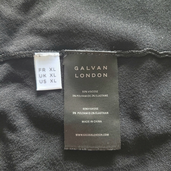 GALVAN LONDON Kali Bodysuit, Size Extra Large, Black, NWT - Picture 15 of 16